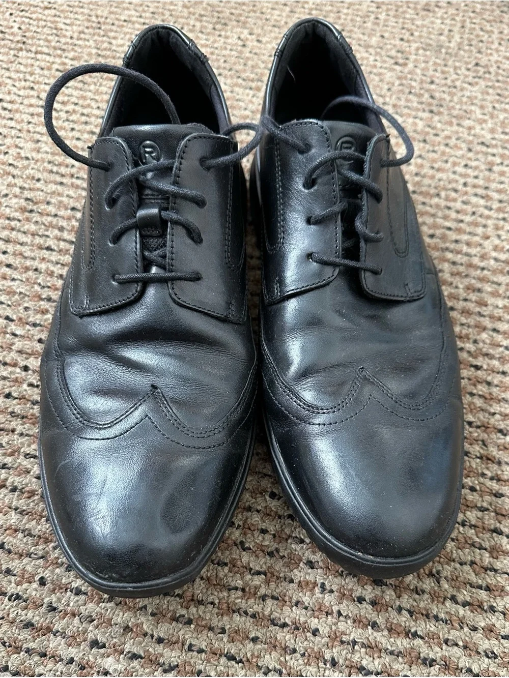 Rockport Men's Black Lace-Up Oxford Derbys